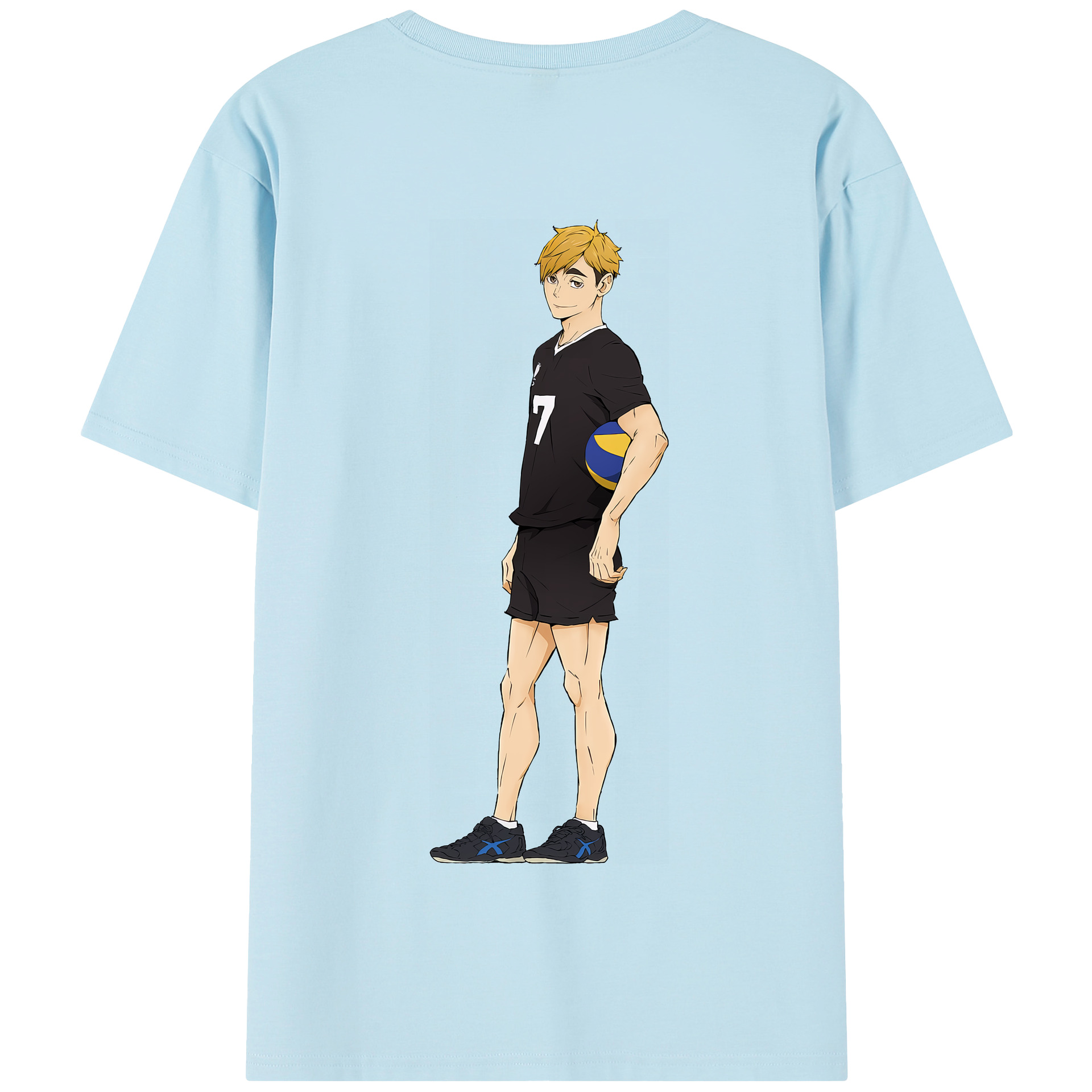 （画像用） ハイキュー!! Haikyu!! 綿100％半袖Tシャツ（背面プリント）